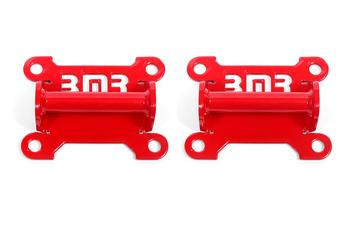 BMR Motor Mount Kit - Engine Side Solid Steel - Red (1998 - 2002 F-Body LS1) MM341R