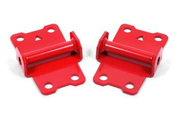 BMR Motor Mount Kit - Lower - Solid Steel - Red (1982 - 1992 F-Body) MM334R
