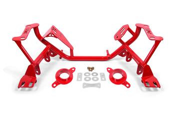 BMR Standard K-Member w/Spring Perches - Red (1979 - 1995 Mustang) KM732R