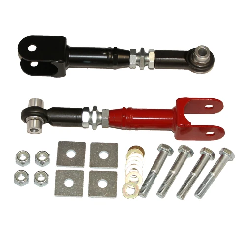 J&M Adjustable Rear Toe Links - Wide Bearing - Black (2015 - 2026 Mustang) 25411B