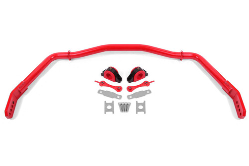 BMR Adjustable Sway Bar Kit - Front - Hollow 38mm - 4-hole - Red (2005 - 2014 Mustang / 2007 - 2014 Shelby GT500) SB754R