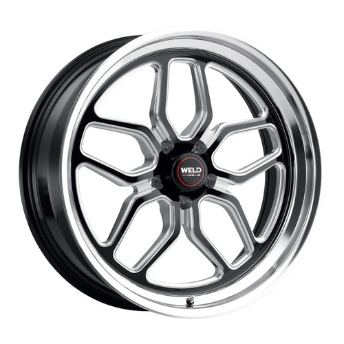Weld 18x12 Laguna Drag Wheel 5x120 ET 52 BS 8.50 Gloss Black (2020-2021 C8 Corvette) S15282022P52