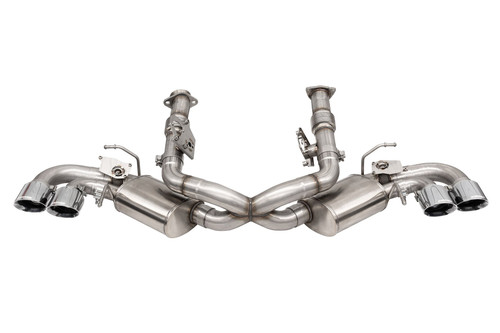 Corsa 3" Cat-Back Exhaust - Valve Delete - 4.5" Pro Series Tips - Polished (2020 - 2026 Corvette C8 - NPP) 21103-1