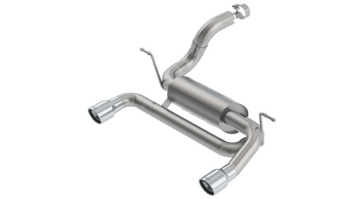 Borla Axle-Back Exhaust System - ATAK - Polished Tips (2018 - 2021 Wrangler JL 2.0L) 11964
