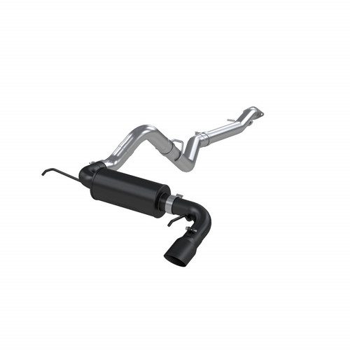 MBRP Armor BLK 3" Catback Exhaust Street Profile Single Rear Exit (2021 - 2026 Bronco 2.3 / 2.7) S5235BLK