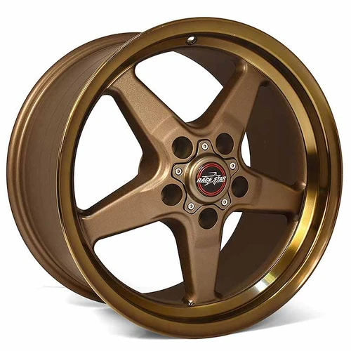 Race Star 92 Drag Star 18x5 Bracket Racer Wheel - 5x4.5 BC 2.00 BS - Bronze (Ford) 92-850145BZ