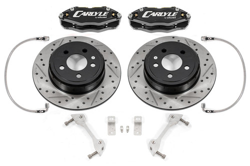 Carlyle by BMR 15" Conversion Brake Kit - Black Calipers (2006 - 2023 Charger / 2008 - 2023 Challenger Demon / Redeye) DBK112