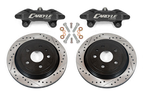 Carlyle by BMR 15" Conversion Brake Kit - Drilled & Slotted Rotors - Black Calipers (1997 - 2013 Corvette) DBK552