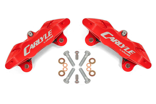 Carlyle by BMR Replacement Brake Calipers Only for 15" Conversion Kit - Red (1997 - 2013 Corvette) DBK555