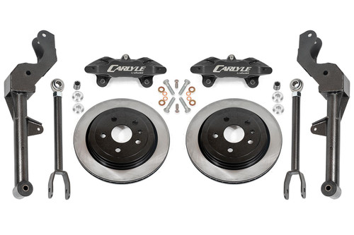 Carlyle by BMR 15" Conversion Kit w/ Rear Suspension Package - Solid Rotors - Black Calipers (2010 - 2015 Camaro) DRP350H