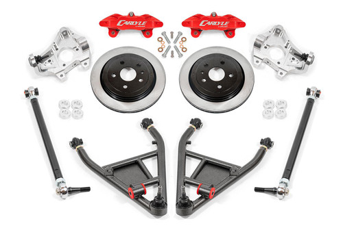 Carlyle by BMR 15" Conversion Kit w/ Solid Rotors - Red Calipers (2014 - 2019 Corvette) DRP571H