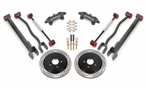 Carlyle by BMR 15" Conversion Kit w/ Drilled & Slotted Rotors - Black Calipers (2008 - 2014 CTS-V) DRP622H