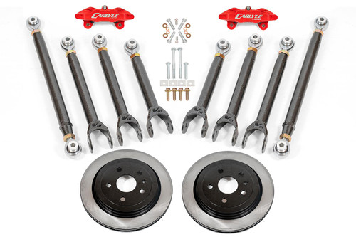 Carlyle by BMR 15" Conversion Kit w/ Solid Rotors - Red Calipers (2015 - 2019 CTS-V) DRP631H