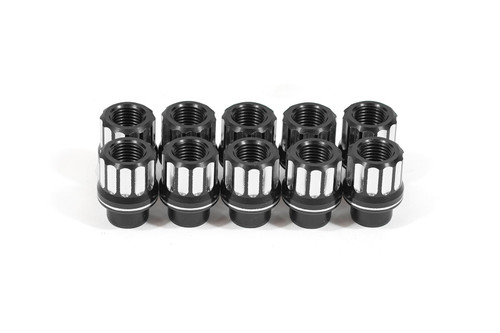 Carlyle by BMR Aluminum Lug Nut Kit - 14mm x 1.50 RH - Shank - 12-PT - Set of 10 (2008 - 2009 G8 / 2010 - 2024 Camaro / 2017 - 2017 SS / 2015 - 2026 Mustang) LNK024