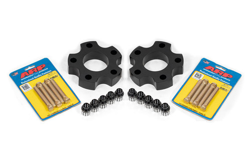 Carlyle by BMR Front Wheel Spacer Kit - Secure Shank Lugs - Black Anodized (2008 - 2019 CTS-V / 2014 - 2019 Corvette / 2010 - 2024 Camaro / 2014 - 2017 SS / 2008 - 2009 G8) WSK350