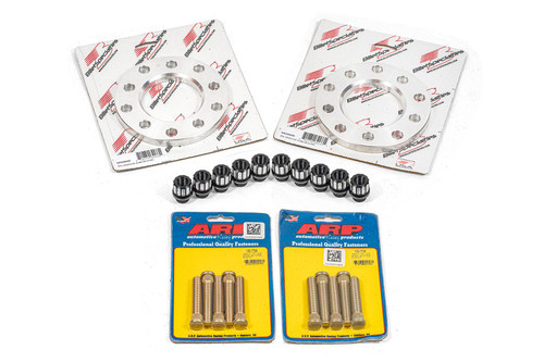Carlyle by BMR Front Wheel Spacer Kit - Front - M12 Studs - Black Anodized (2014 - 2019 Corvette) WSK570