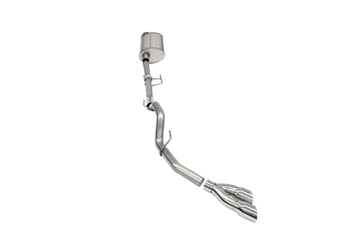 Corsa 3" Catback Exhaust - Sport - Single Side Exit - Polished Tips (2021 - 2026 F150 3.5T EcoBoost Reg Cab 8' Bed) 21163