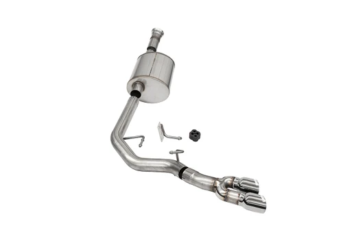 Corsa 3" Catback Exhaust - Sport - Front of Tire Exit - Polished Tips (2021 - 2026 F150 3.5L EcoBoost 145.4" WB) 21165
