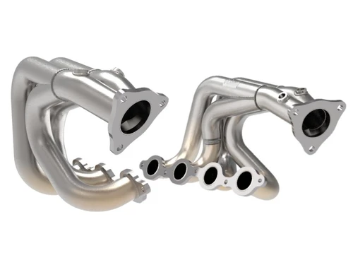 aFe 1-7/8" Twisted Steel Long Tube Header - Raw Finish (2020 - 2026 Corvette) 48-34148