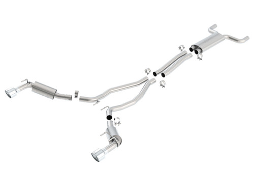 Borla Cat Back Exhaust System - S-Type - Polished Tips (2010 - 2013 Camaro SS) 1014031