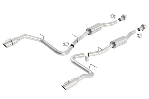 Borla Catback Exhaust System - S-Type - Polished Tips (1999 - 2004 Mustang SVT Cobra) - 140052
