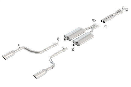 Borla Catback Exhaust System - S-Type - Polished Tips (2005 - 2010 Charger R/T / 2005 - 2008 Magnum R/T) 140125