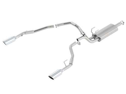 Borla Catback Exhaust System - S-Type - Polished Tips (2009 - 2024 Ram 1500 Crew / Extended Cab) 140307