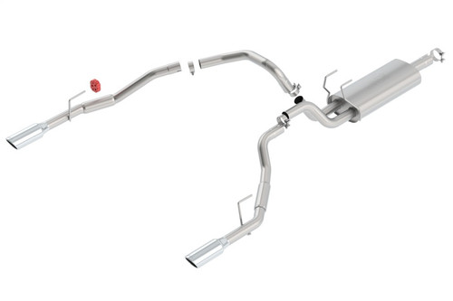Borla Catback Exhaust System - S-Type - Polished Tips (2009 - 2024 Ram 1500) 140308