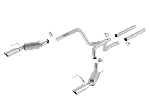 Borla Catback Exhaust System - ATAK - Polished Tips (2010 Mustang GT) - 140329
