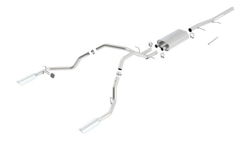 Borla Catback Exhaust System - Touring - Polished Tips (2009 - 2023 Sierra 1500 / 2009 - 2023 Silverado 1500) 140340