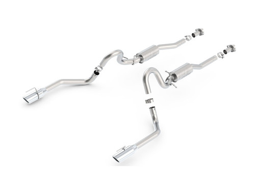 Borla Catback Exhaust System - ATAK - Polished Tips (1999 - 2004 Mustang GT) 140458
