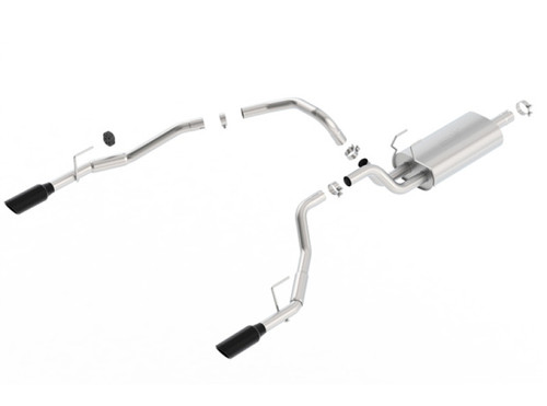 Borla Catback Exhaust System - Touring - Black Chrome (2009 - 2024 Ram 1500) 140552BC