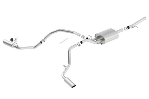 Borla Catback Exhaust System - ATAK - Polished Tips (2014 - 2018 Silverado 1500 / 2014- 2019 Sierra 1500) 140720