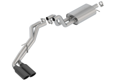 Borla Catback Exhaust System - S-Type - Dual Black Chrome Tips (2019 - 2023 Ranger) 140789BC