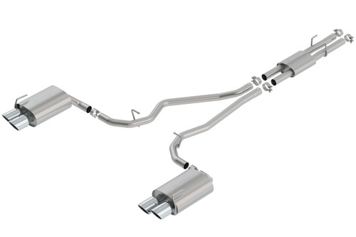 Borla Catback Exhaust System - ATAK - Chrome Tips (2020 - 2026 Explorer ST / 2020 - 2025 Aviator) 140821