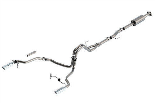 Borla Cat-Back Exhaust System - S-Type - Polished Tips (2021 - 2026 F150 2.7L / 3.5L) 140863