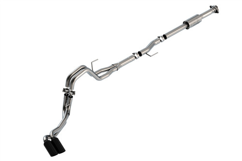 Borla Cat-Back Exhaust System - ATAK - Side Exit - Black Tips (2021 - 2026 F150 2.7L / 3.5L) 140872BC