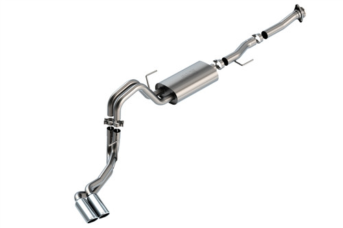 Borla Cat-Back Exhaust System - S-Type - Side Exit - Polished Tips (2021 - 2026 F150 5.0L - Reg Cab) 140876