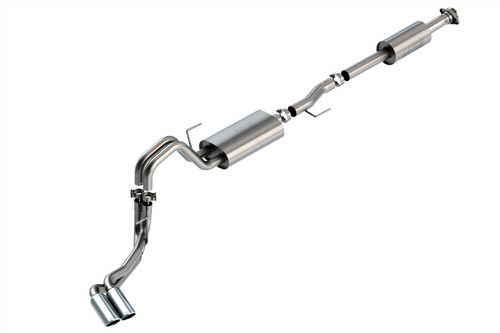Borla Cat-Back Exhaust System - S-Type - Side Exit - Polished Tips (2021 - 2023 F150 3.3L) 140880
