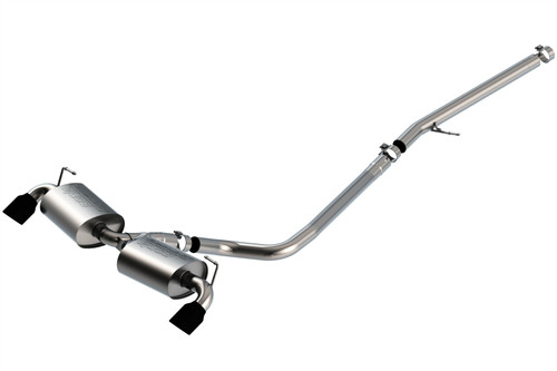 Borla Cat-Back Exhaust System - S-Type - Black Tips (2021 - 2025 Bronco Sport) 140882CB