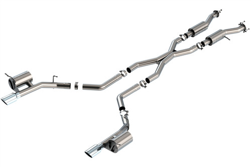 Borla Catback Exhaust System - S-Type - Polished Tips (2021 - 2026 Durango SRT Hellcat) 140885