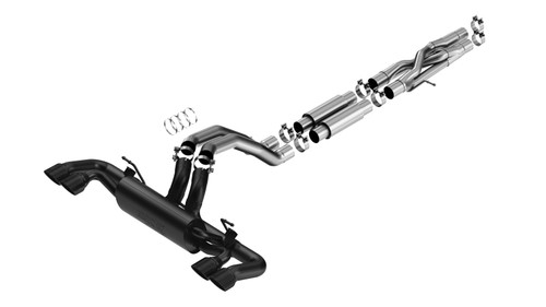 Borla Catback Exhaust System - ATAK - Coated Black (2021 - 2026 Wrangler Rubicon 392 / 2026 Wrangler Moab 392) 140893CB