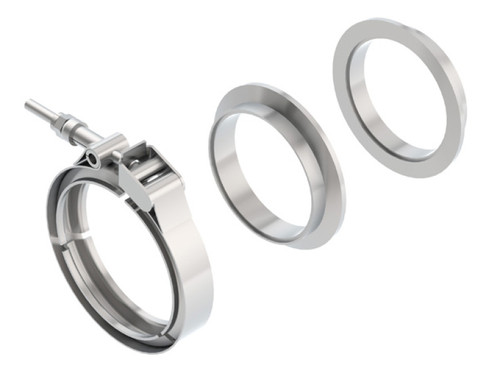 Borla 3" Universal Stainless Steel 3pc V-Band Clamp (Male and Female Flanges) 18009