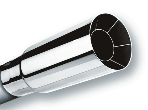 Borla Universal Polished Tip - Single Round Intercooled (Inlet 2" / Outlet 2 1/2") 20102