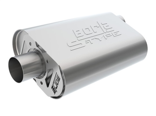 Borla CrateMuffler - S-Type - 2.5" Offset Inlet / 2.5" Center Outlet (Small Block Chevrolet) 400825