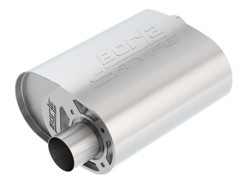Borla CrateMuffler - S-Type 2.5" Offset Inlet / 2.5" Offset Outlet (Ford Coyote 5.0L V8) 400857
