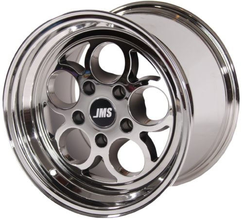 JMS 17 x 4.5  Savage Front Wheel White Chrome (1994-2022 Mustang GT/V6/Eco & 2007-2012 GT500) S1745175FZ