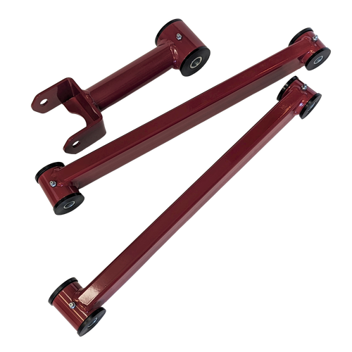 J&M Lower & Upper Control Arm Launch Kit - Red (2011 - 2014 Mustang) 30111R
