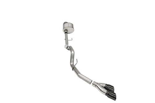 Corsa 3" Cat-Back Exhaust - Xtreme - Single Side Exit - Black PVD Tips (2021 - 2026 F150 Reg Cab 6.5" Bed) 21142BLK