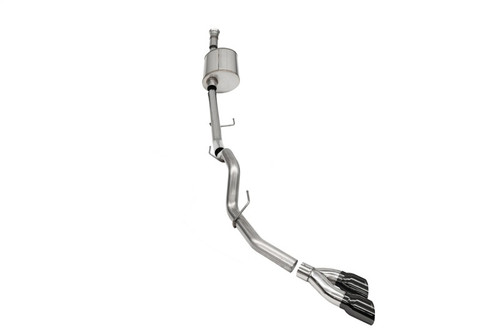 Corsa 3" Cat-Back Exhaust - Sport - Single Side Exit - Black Tips (2021 - 2026 F150 145.4" WB) 21157BLK
